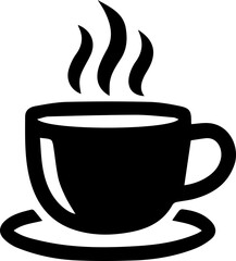 Steaming Coffee Cup Icon
