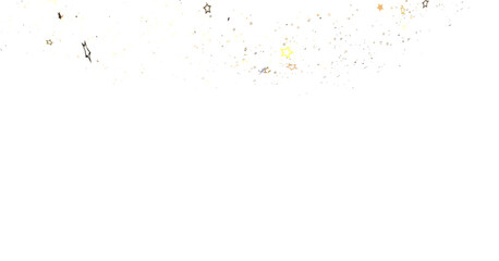 Golden Stardust Cascades in Mesmerizing 3D Rain Illustration