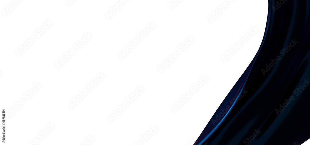 Poster creative abstract technology blue background with 3d concept. abstract particles blue wave minimalis
