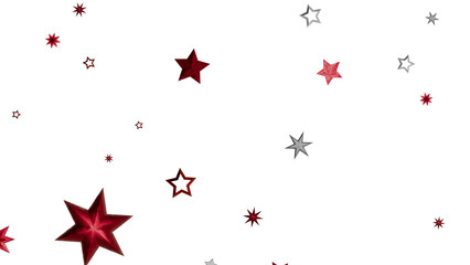 Festive background with red and silver stars. Perfect for holidays, celebrations, and more!