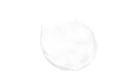 High-resolution image of an abstract white particle sphere, perfect for backgrounds or design elements.
