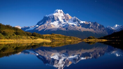 Majestic Mountain Reflection