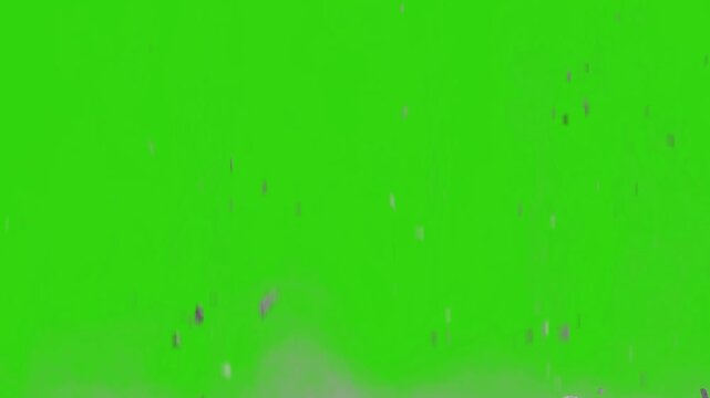 Destruction Debris high quality animated green screen, The video element of on a green screen background, Ultra High Definition, 4k video, on a green screen background.