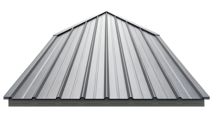 Metal roof texture, gray, close up