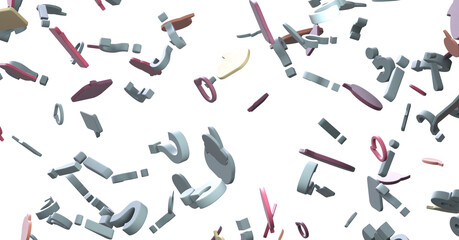 flying email icon and web flying