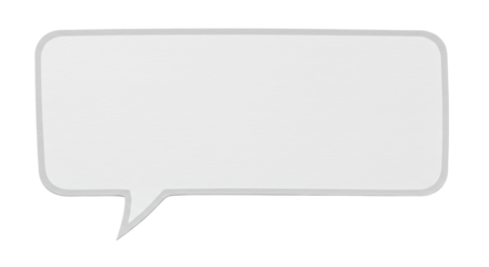 Isolated Speech Bubble