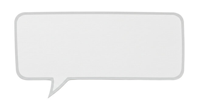 Isolated Speech Bubble