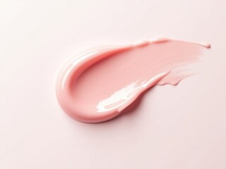 Producto cosmético en gel suave de color rosa pastel con una textura deliciosa y cremosa