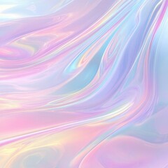Obraz premium Pastel Holographic Liquid Swirl Background