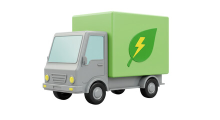 Isolated Electric Eco Truck