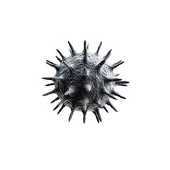 3D Render of a Virus Particle On Transparent Background
