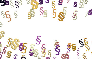 Paragraph article sign symbol 3d