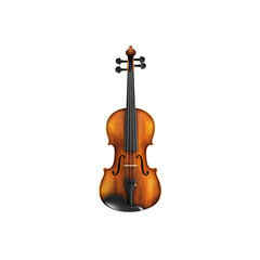 Obraz premium Classic Violin On Transparent Background - Musical Instrument Stock Photo