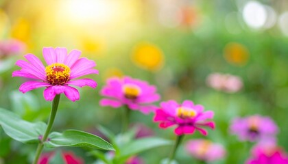 Fototapeta premium Nature of flower in garden using as cover page 