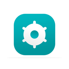 settings icon, colored flat vector. modern and minimalist design.
