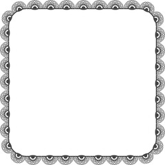 Elegant Lace Frame Border
