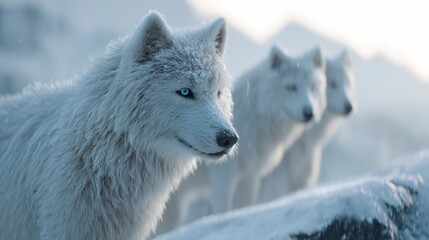Obraz premium Rear view of woman with a stylish short platinum blonde bob against a grey studio background.