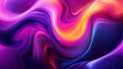 Abstract swirling vibrant colors, digital art background