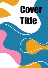 Modern flat-style illustration of an abstract cover letter layout, featuring vibrant shapes and sleek design elements that convey creativity, professionalism 02