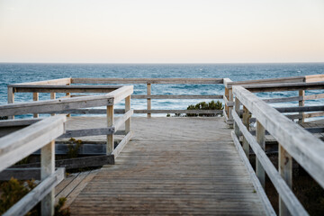 Naklejka premium Wooden pier on the beach, Jan juc beach