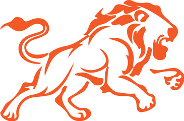  Lion simple icon. Vector ICON all icon Viktor
