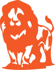 Lion simple icon. Vector ICON all icon Viktor