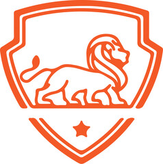 Lion simple icon. Vector ICON all icon Viktor