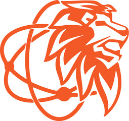  Lion simple icon. Vector ICON all icon Viktor