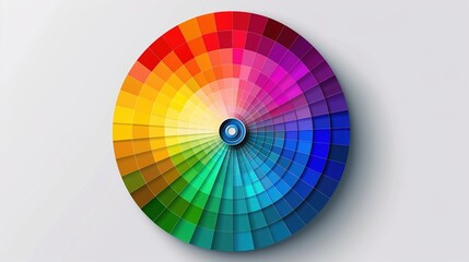 Fototapeta premium Exploring color psychology trends and their influence on emotional health and wellbeing.