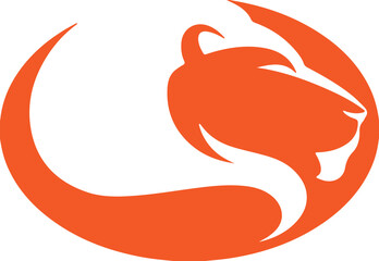 Lion simple icon. Vector ICON all icon Viktor