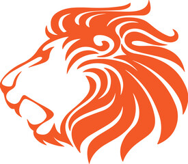 Lion simple icon. Vector ICON all icon Viktor