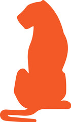 Lion simple icon. Vector ICON all icon Viktor