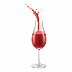 realistic 3d red tomato juice or ketchup sauce splashes isolated on transparent background