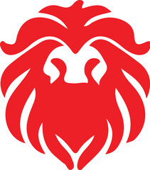 Lion simple icon. Vector ICON all icon Viktor