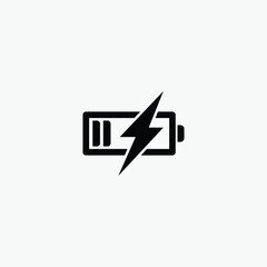 Battery icon. battery charge level. battery Charging icon