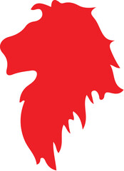 Lion simple icon. Vector ICON all icon Viktor