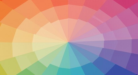 A Vibrant Abstract Circular Color Gradient Representation Featuring Multiple Shades Creating a Harmonious Blend of Tones and Hues for Artistic Inspiration