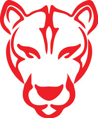 Lion simple icon. Vector ICON all icon Viktor	
