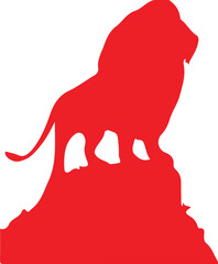 Lion simple icon. Vector ICON all icon Viktor	