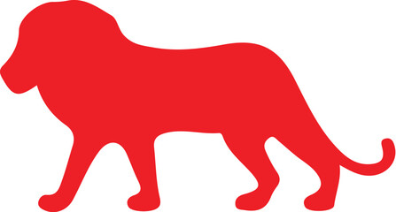 Lion simple icon. Vector ICON all icon Viktor	