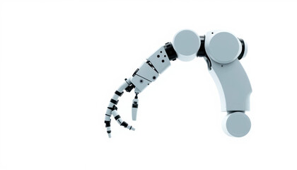 Robotic Arm with Precision Gripper for Industrial Automation and Advanced Manufacturing Processes in Clean Environment