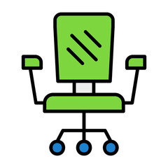 Chair Filled Icon