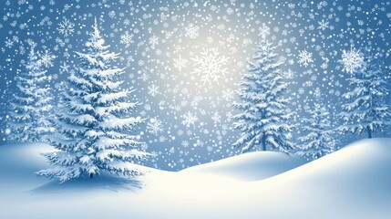Snowy Winter Wonderland Scene