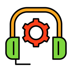 Customer Support Filled Icon