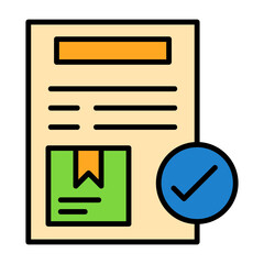 Order Confirmation Filled Icon