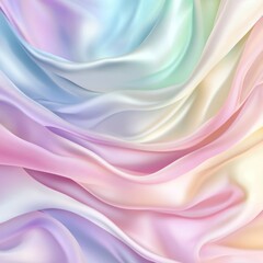 Obraz premium Pastel silk fabric swirls, elegant texture background, design resource