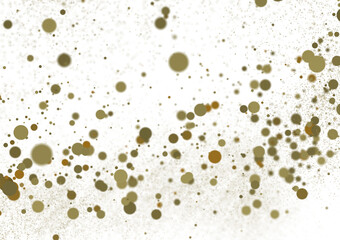 Gilded Celebration: Magnificent 3D Illustration of a Grand gold Confetti Event