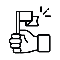 Achievement Vector outline icon. Eps10 file 