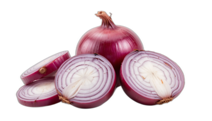 단면이 아름다운 보라 양파,AI 생성