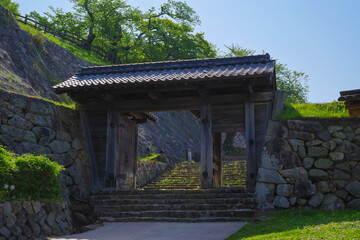 鳥取城の中仕切門
